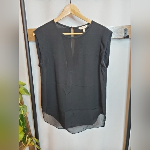 Rebecca taylor semi sheer blouse. Size 6. EUC - Picture 2 of 8